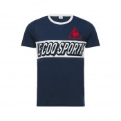 T-shirt Tricolore Football Le Coq Sportif Homme Bleu en Promo